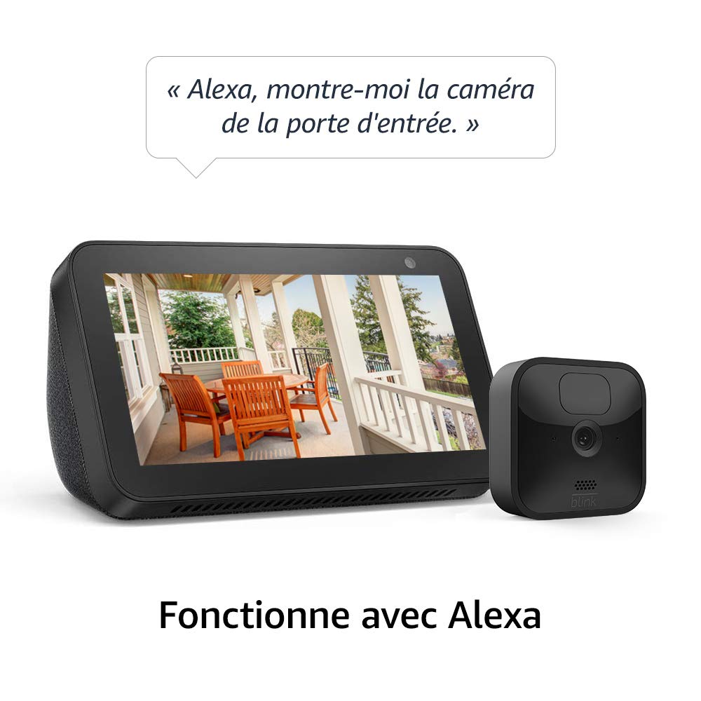 Blink Outdoor, Caméra de surveillance HD sans fil connectée Alexa