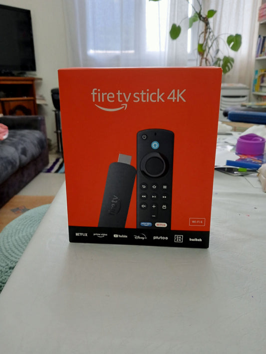 Fire TV Stick 4K (2e gén) + télécommande vocale Alexa (3e gén)