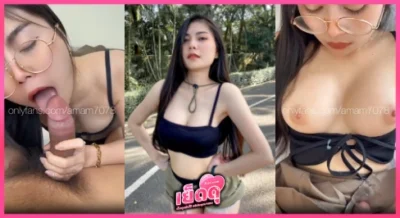 คลิปหลุด Onlyfans น้องแอม amam7078 สาวแว่นนมแน่นจัดให้ผัวคาชุด แหวกกางเกงในโดนซัดท่าหมา ขึ้นขย่มแท่งร้อนรัว ๆ น้ำรักแตกกระจายใส่อกฟินถึงใจ